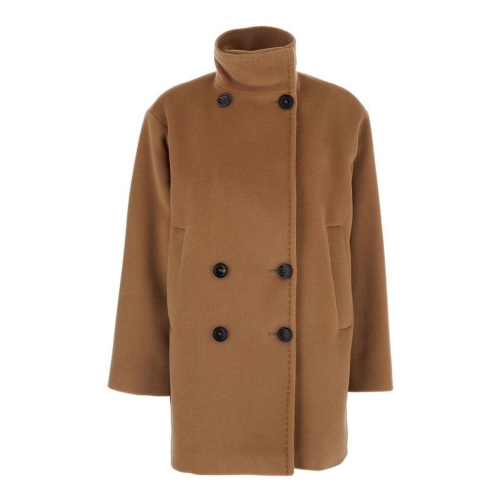 Maxmara Studio Women Beige Jacket With Elegant Details In Tech Fabric For Women
